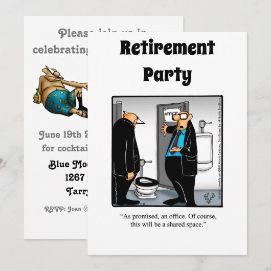 Funny Retirement Humor Party Kaart (Voorkant / Achterkant)