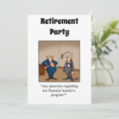 Funny Retirement Humor Party Kaart (Staand voorkant)