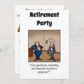 Funny Retirement Humor Party Kaart (Voorkant / Achterkant)