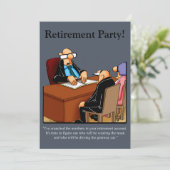 Funny Retirement Humor Party Kaart (Staand voorkant)