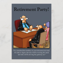 Funny Retirement Humor Party