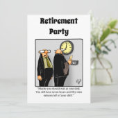 Funny Retirement Humor Party Kaart (Staand voorkant)