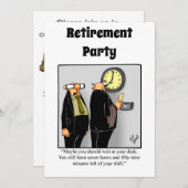 Funny Retirement Humor Party Kaart (Voorkant / Achterkant)