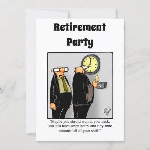 Funny Retirement Humor Party Kaart