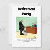 Funny Retirement Humor Party Kaart (Voorkant)
