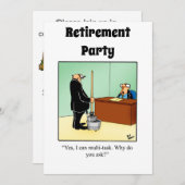 Funny Retirement Humor Party Kaart (Voorkant / Achterkant)