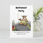 Funny Retirement Humor Party Kaart (Staand voorkant)