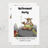 Funny Retirement Humor Party Kaart (Voorkant / Achterkant)