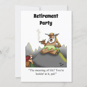 Funny Retirement Humor Party Kaart
