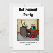 Funny Retirement Humor Party Kaart (Voorkant)