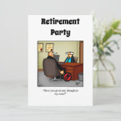 Funny Retirement Humor Party Kaart (Staand voorkant)