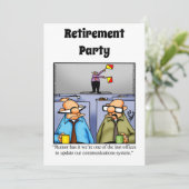 Funny Retirement Humor Party Kaart (Staand voorkant)
