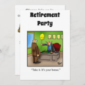 Funny Retirement Humor Party Kaart (Voorkant / Achterkant)