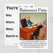 Funny Retirement Humor Party Kaart (Voorkant / Achterkant)
