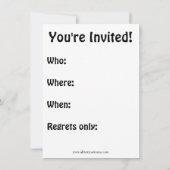 Funny Retirement Humor Party Kaart (Achterkant)