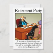 Funny Retirement Humor Party Kaart (Voorkant)