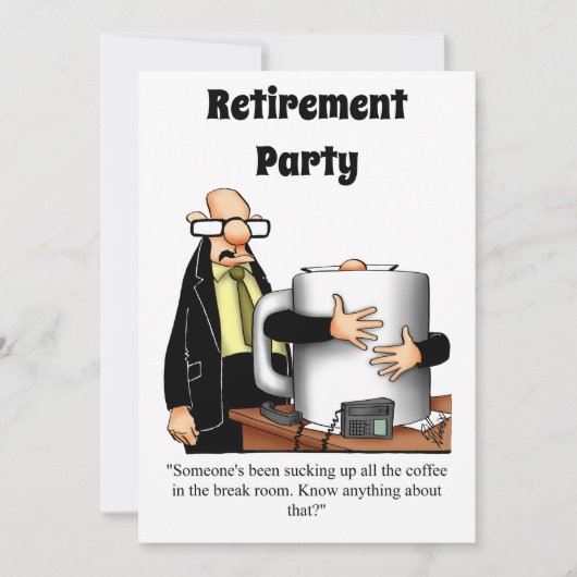 Funny Retirement Humor Party Kaart (Voorkant)