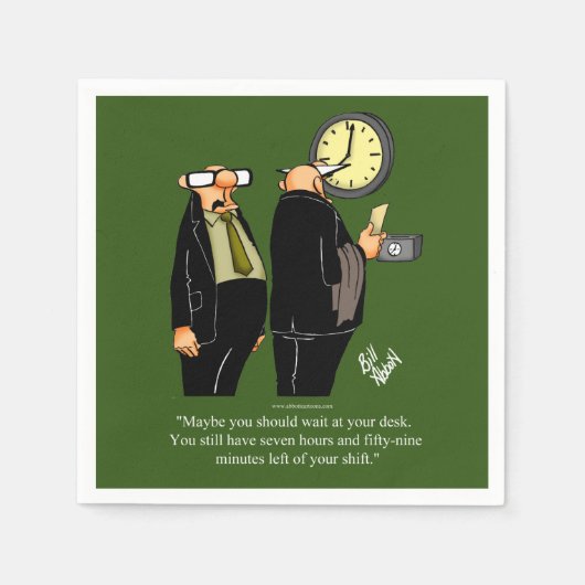 Funny Retirement Humor Party Napkins Servet (Voorkant)