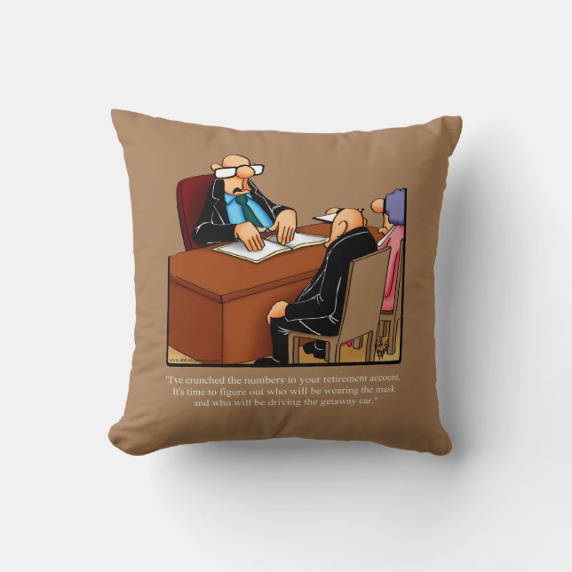 Funny Retirement Humor Pillow Kussen (Voorkant)