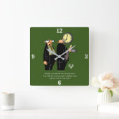 Funny Retirement Humor Wall Clock Gift Vierkante Klok (Huis)