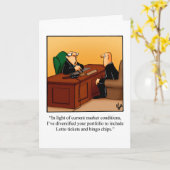 Funny Retirement Humor Wenskaart Kaart (Gele Bloem)