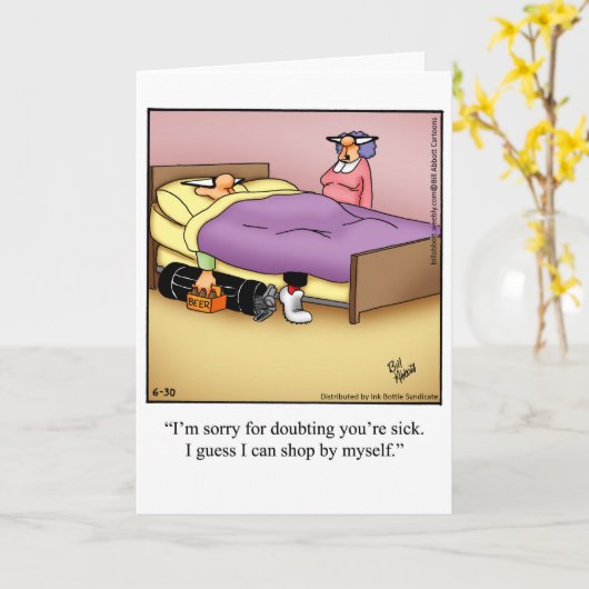 Funny Retirement Humor Wenskaart "Spectickles" Kaart (Gele Bloem)