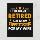 Funny Retirement Husband Wife in ruste vader Briefkaart (Voorkant)