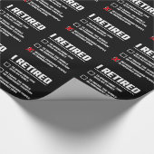 Funny Retirement - Ik ben in ruste - Happy Retirem Cadeaupapier (Hoek)