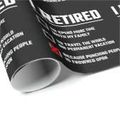 Funny Retirement - Ik ben in ruste - Happy Retirem Cadeaupapier (Rol Hoek)