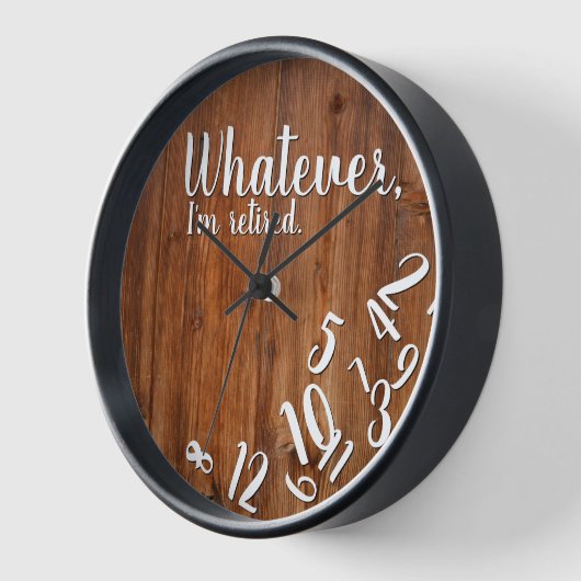 Funny Retirement Ik ben in ruste Rustic Wood (Hoek)