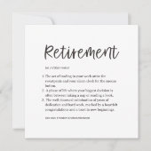 Funny Retirement Kaart (Voorkant)
