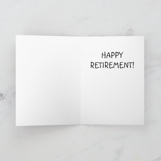 Funny Retirement Kaart - Bumperstickers (Binnen)