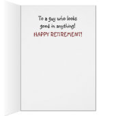 Funny Retirement Kaart - Man Paper Doll. (Binnen (Rechts))