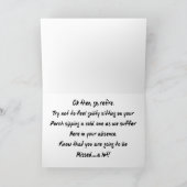 Funny Retirement Kards Kaart (Binnen)