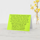 Funny Retirement Kards Kaart (Gele Bloem)