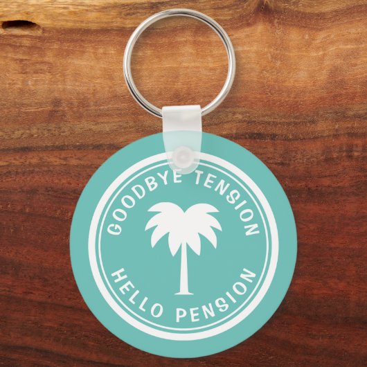 Funny retirement keychain for him or her (Voorkant)