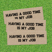 Funny Retirement Kraft Mini Visitekaartje