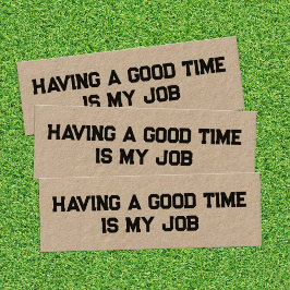 Funny Retirement Kraft Mini Visitekaartje