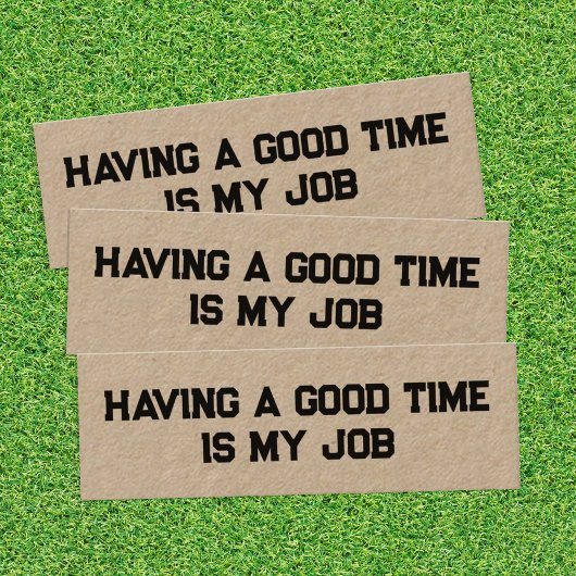 Funny Retirement Kraft Mini Visitekaartje