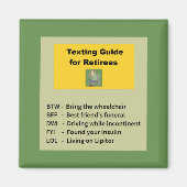 Funny Retirement Magneet (Voorkant)