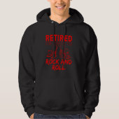 Funny Retirement Mannen Women Cool Reberekend Rock Hoodie (Voorkant)