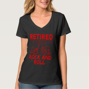 Funny Retirement Mannen Women Cool Reberekend Rock T-shirt