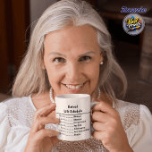 Funny Retirement Mug - Retired Life Schedule Mok