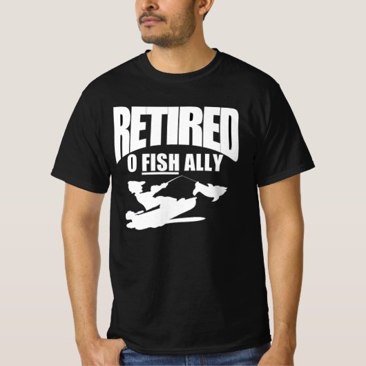 funny retirement of a fisherman t-shirt (Voorkant)