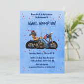 Funny Retirement Party Biker Kaart (Staand voorkant)