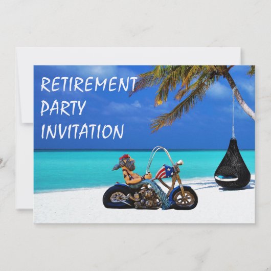 Funny Retirement Party Biker Motorcyclist Kaart (Voorkant)