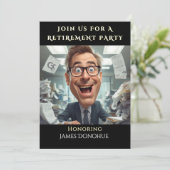 Funny Retirement Party Colleague  Kaart (Staand voorkant)