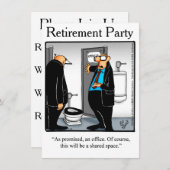 Funny Retirement Party Humor Kaart (Voorkant / Achterkant)