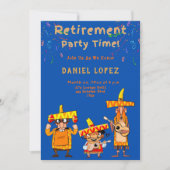 Funny Retirement Party Invitation Fiesta Kaart (Voorkant)