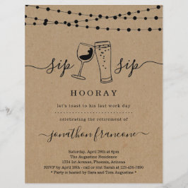 Funny Retirement Party Invitation Flyer